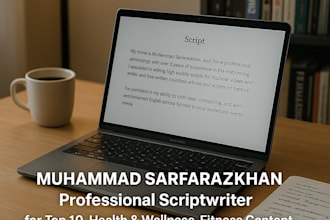 research and write a script for your youtube videos