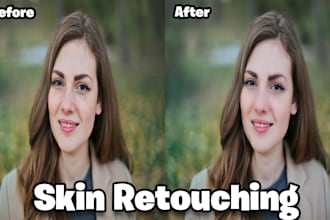 do professional high end photo retouching and skin retouch