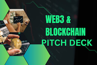 design winning web3 pitch deck for blockchain startup in europe