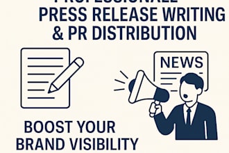 write a professional press release and distribute it to top sites