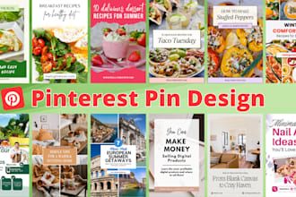 create a branded pinterest pin design in 24 hrs