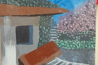 paint beautiful landscape art on canvas