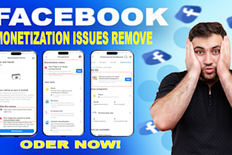resolve facebook monetization issues, restore eligibility