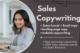 do persuasive email, sales copywriting and website content writing