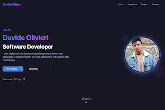 design a modern personal portfolio