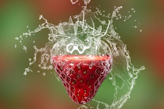create realistic fruit splash designs for your product or brand