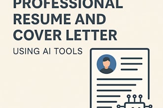 write a professional resume and cover letter using ai tools