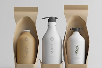 create a winning product label, packaging and box design