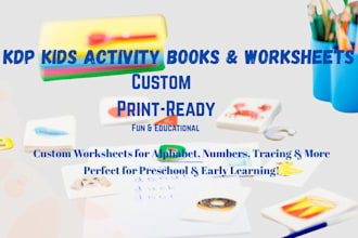 create learning worksheets and fun activity books for KDP