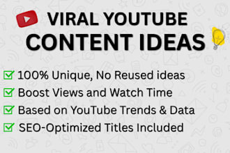 provide youtube viral topic ideas and topic research