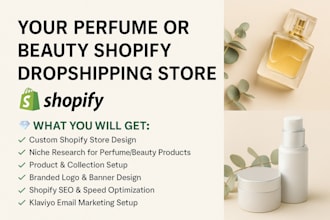 design perfume shopify store fragrance perfume store cologne website store seo