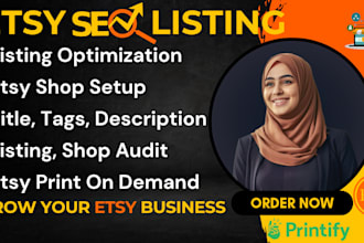 optimize your etsy seo listing to top rank and sales, shop setup