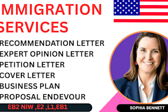 write recommendation letter and expert opinion for eb2 niw eb1a o1 visa