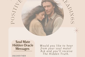 provide an intuitive hidden oracle message reading from your divine soul mate