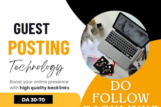 publish tech articles on high authority tech blogs with dofollow tech backlinks