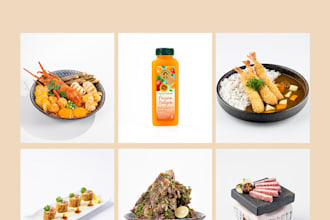 do photography of food for restaurants, cafe, etc