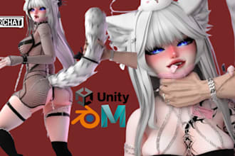 create custom vrchat avatar vrc character anime avatar unity 3d avatar