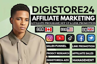 do digistore24 affiliate program set up, digistore24 affiliate product promotion