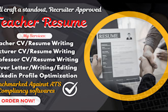 write a standout, ats compliant teacher resume