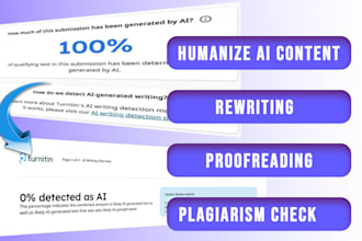 rewrite your ai generated content, proofread and check plagiarism