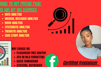 do precise systematic review, meta analysis and nvivo analysis for your reports