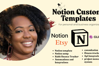 your notion virtual assistant notion expert notion template design for notion