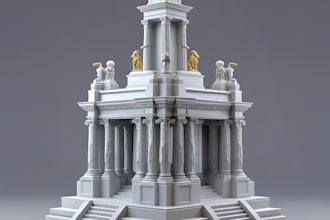 detailed 3d monument model 3d monument design 3d building model for 3d printing