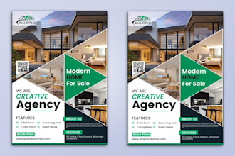 design stunning real estate flyer
