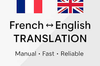 offer a professional, manual, and natural translation service