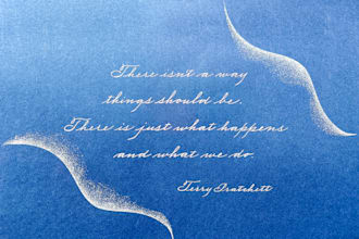 write your quote in calligraphy style