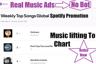 playlist spotify music chart, spotify ads promo to chat in any country