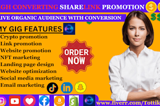 share, shoutout promote website link to 100m twitter, ig, fb, tiktok audiences