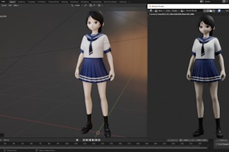 edit, create vrchat avatar, furry nsfw, vroid, warudo, vrm, mmd, elf model, vsf
