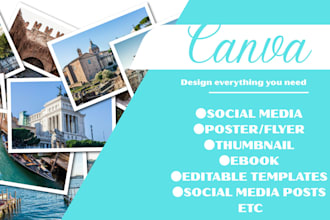 design editable canva templates for social media ebook thumbnail etc