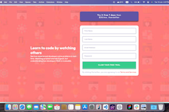 static website with HTML, CSS, and javascript