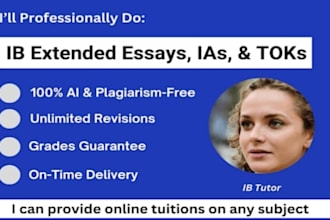 assist and tutor business and math ia ib for hl and sl
