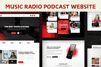 podcast website dj music website artist band radio website