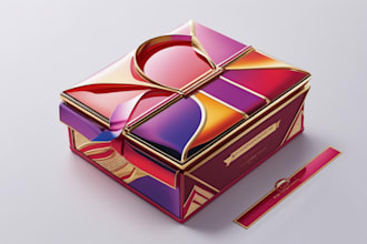 design product packaging, label and amazon packaging box