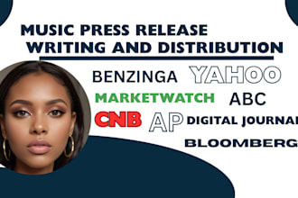 write press release, distribute press release, music press release, artist bio