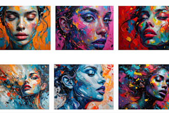 do sell painting on canvas acrylic painting of portrait art