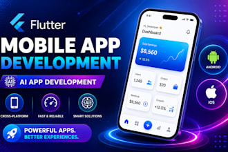 do flutter mobile app development android ios and ai app development
