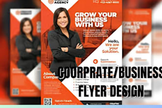 design business flyer, bifold and trifold brochure design, leaflet for marketing