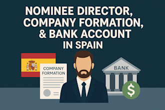 set up a company with nominee director and bank account in spain
