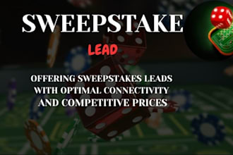generate targeted sweepstake and gamblers leads with database