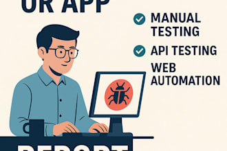 test your website or app and report bugs with screenshots
