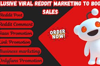 do organic reddit promotion to market music app business saas ecommerce website