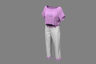 create 3d clothing design, clo 3d, browzwear vstitchers, cloth render, tracksuit