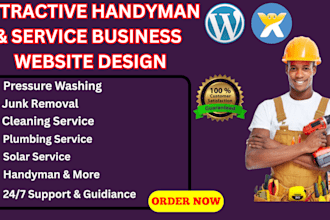 design house cleaning website, handyman, hvac, construction and roofing website