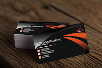 do professional and luxury business card design