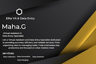 do accurate data entry job, data collections and data research